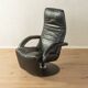 JR-7360 Yoga Relax armchair by JORI, 1980s, black leather