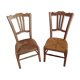 Vintage straw low chairs