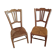 Vintage straw low chairs