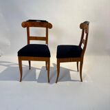 Biedermeier Chairs in Cherry Wood, Germany, 1830s, Set of 5