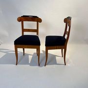 Biedermeier Chairs in Cherry Wood, Germany, 1830s, Set of 5