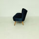 Mid-century velvet "cocktail" sofa, 1960