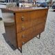 Vintage oak commode from the 1960s.