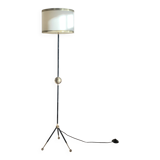 Brass tripod floor lamp