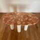 Table basse marbre rose et béton