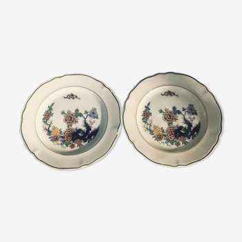 Belgian porcelain plates Boch La Louvière