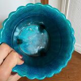 Cache pot en céramique turquoise
