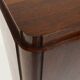 Large Art Deco console or pedestal in dark oak veneer, Belgium, 1920s