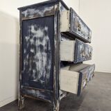 Louis XV style patinated chest of drawers