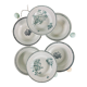Set of 6 old hollow plates