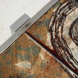 Steel and ceramic coffee table
