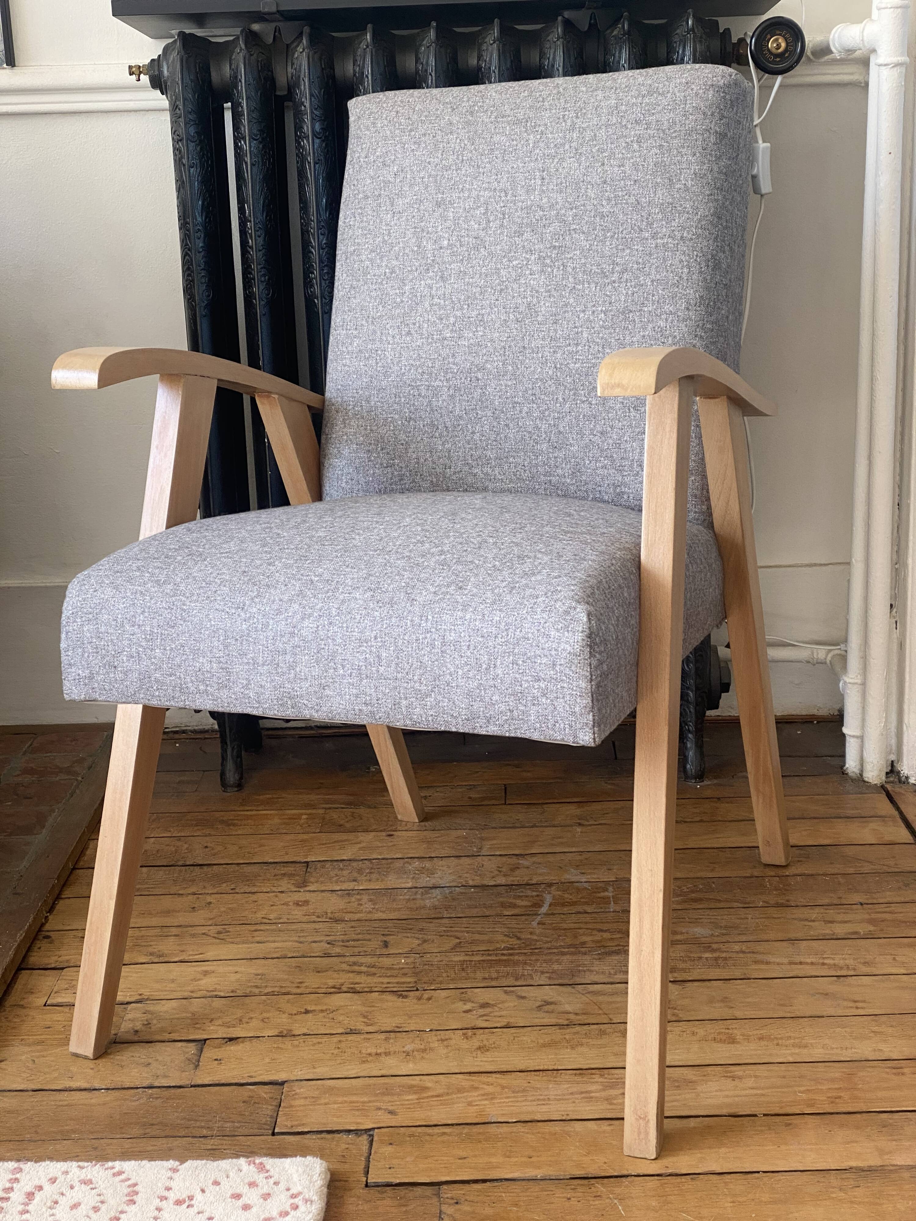 Scandinavian armchair compass feet 50