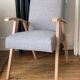 Scandinavian armchair compass feet 50