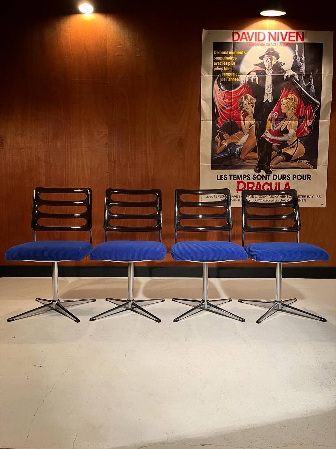 4 swivel chairs from around 1970