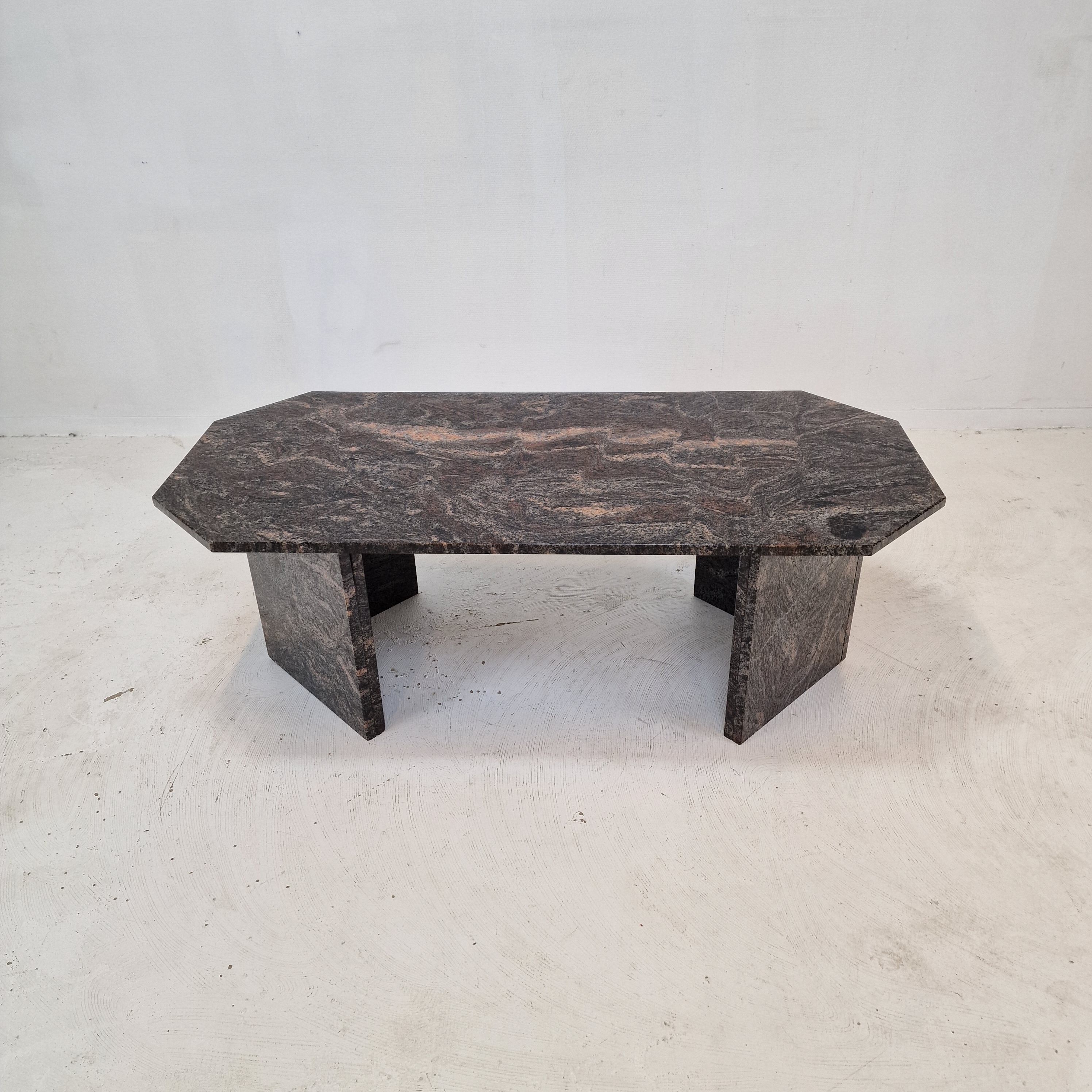 Coffee table in granite, 1980s