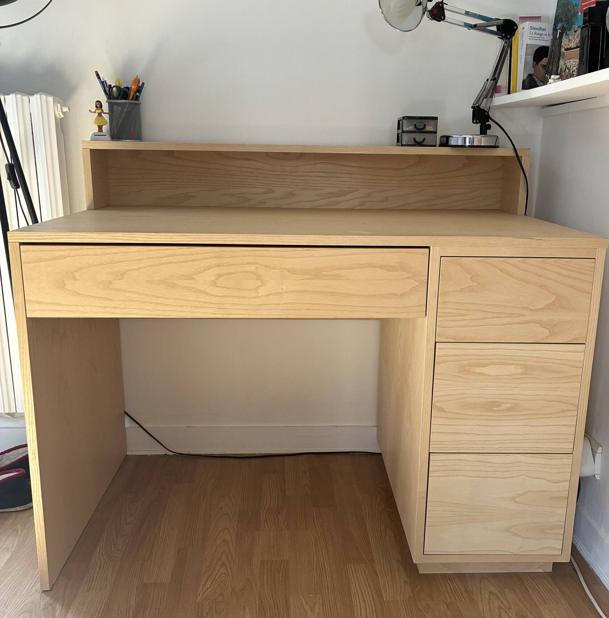 Ash wood desk