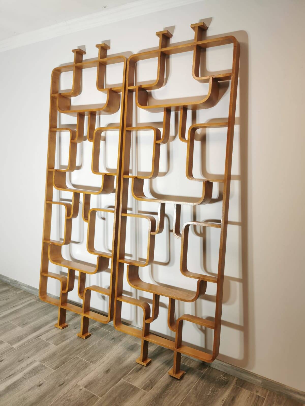 Room Dividers by Ludvik Volak for Drevopodnik Holesov, 1950s, Set of 2