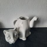 Teapot white cat