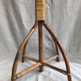 Rattan parrot coat rack