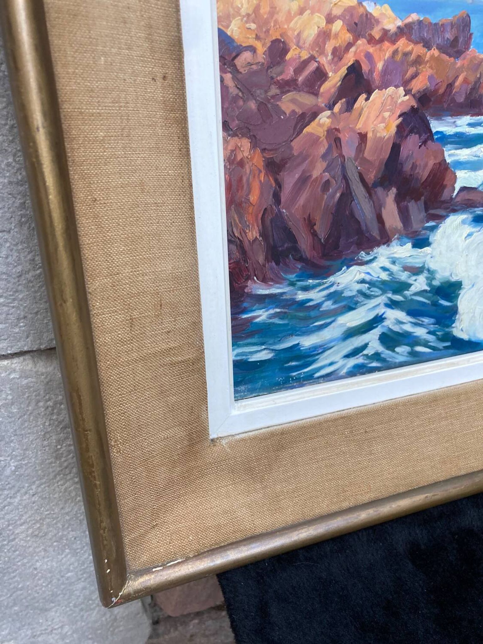 Framed “Cap Ferrat” oil painting