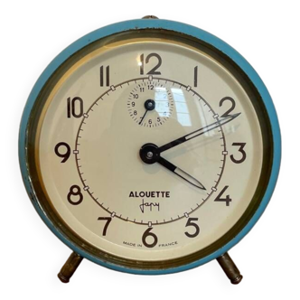 Japy Blue Alarm Clock Alouette Model 60s