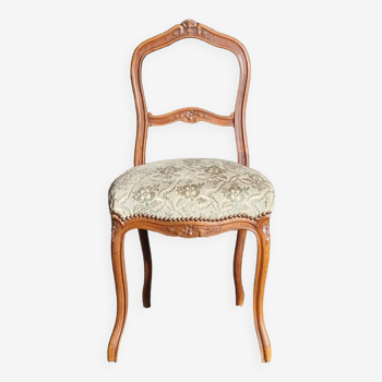 Chaise fin XIXe tapissée style louis XV