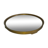Centre de table bronze et miroir XIXe siecle