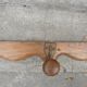 Old wall coat rack