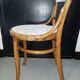 Curved wooden children's chair