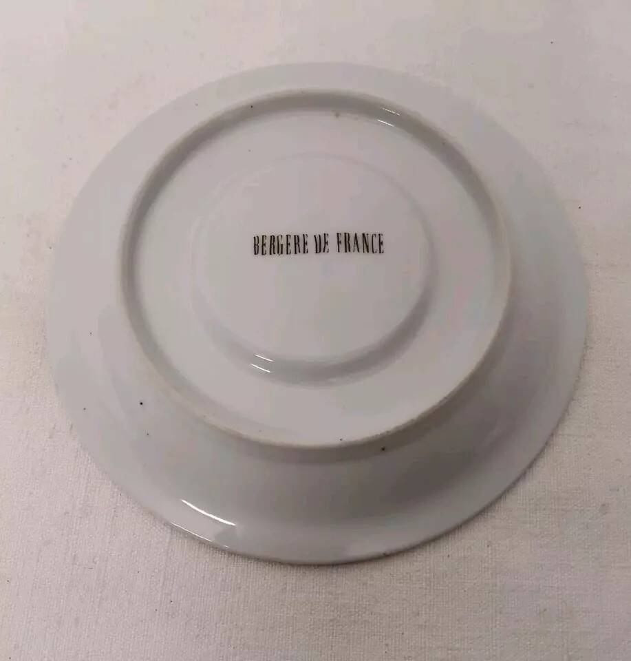 Vintage Bergère De France Espresso Cup and Saucer Set