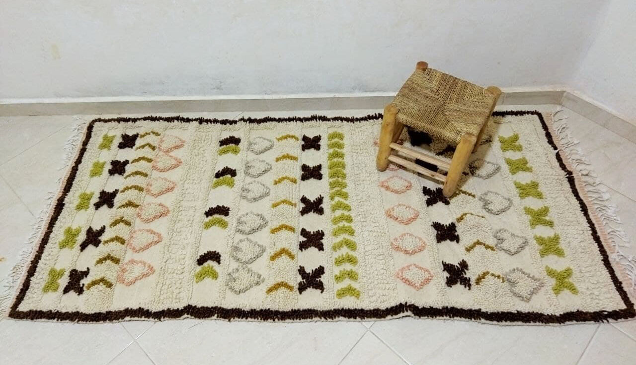 Tapis berbere marocain 196 x 87cm