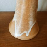 Duo of candlesticks in satin stoneware