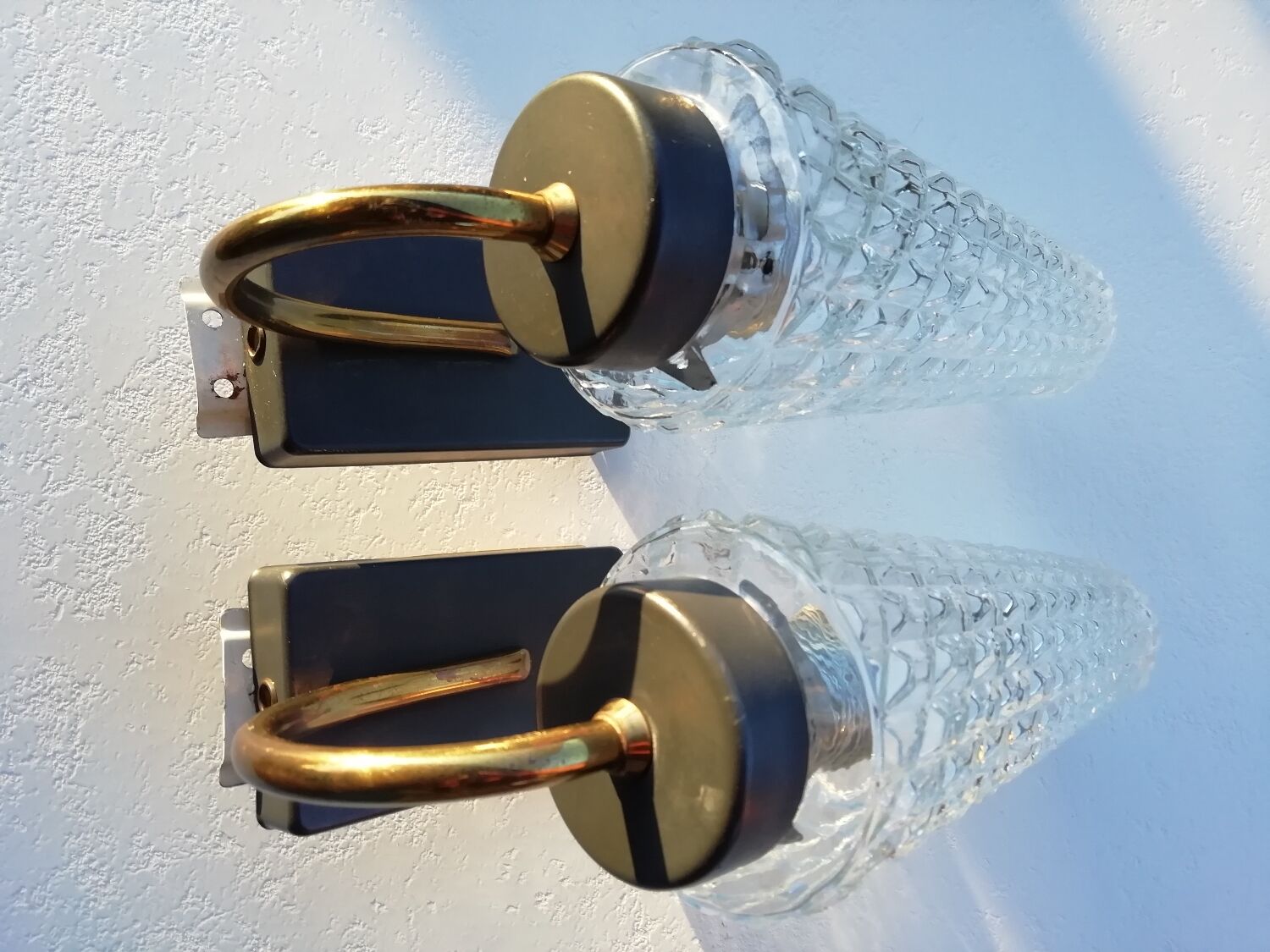 Pair of tulip sconces