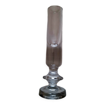 Antique single-stem vase in the shape of a candlestick.