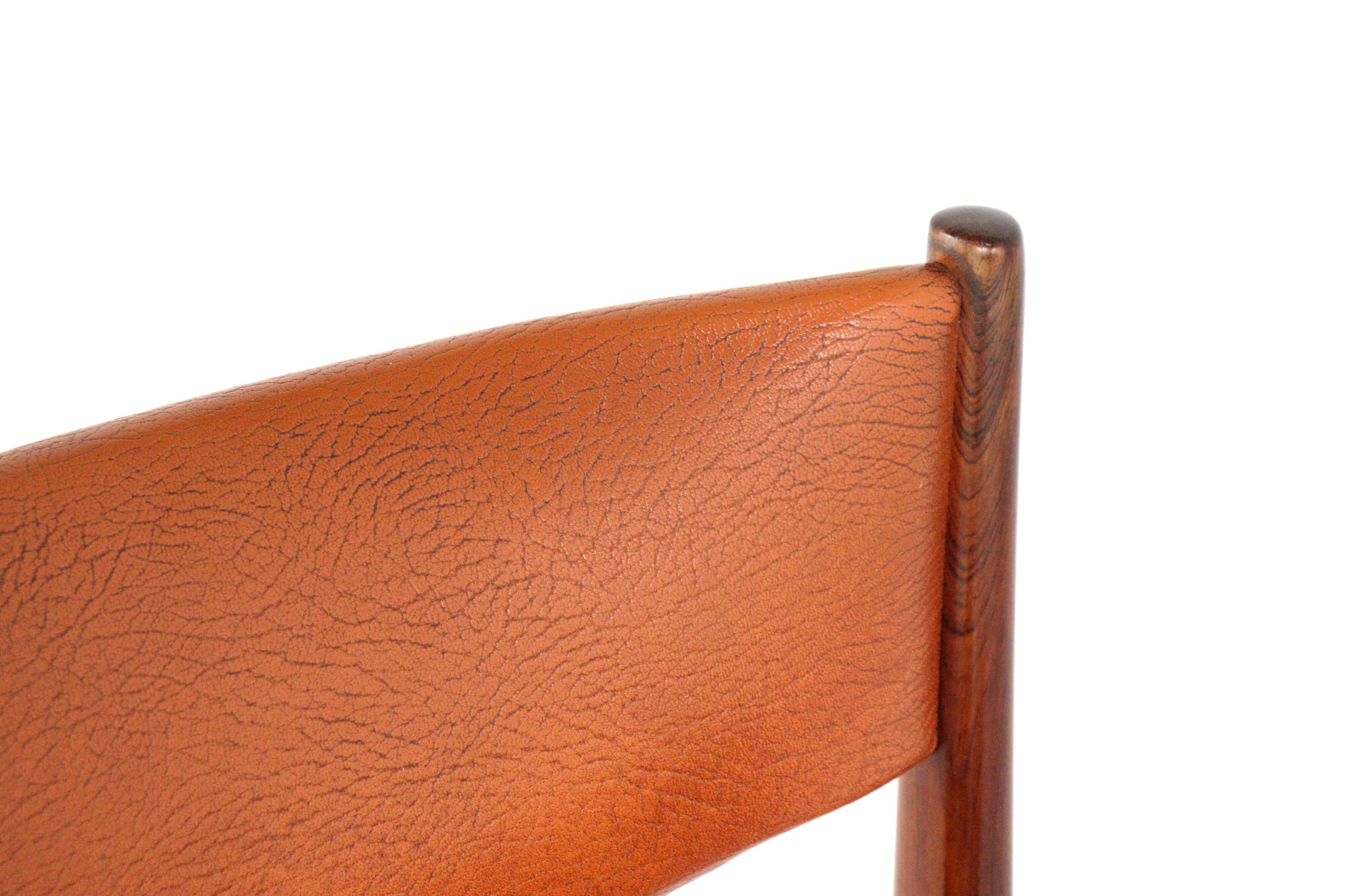 Set of 6 rosewood dining chairs 'Cellemuiden'