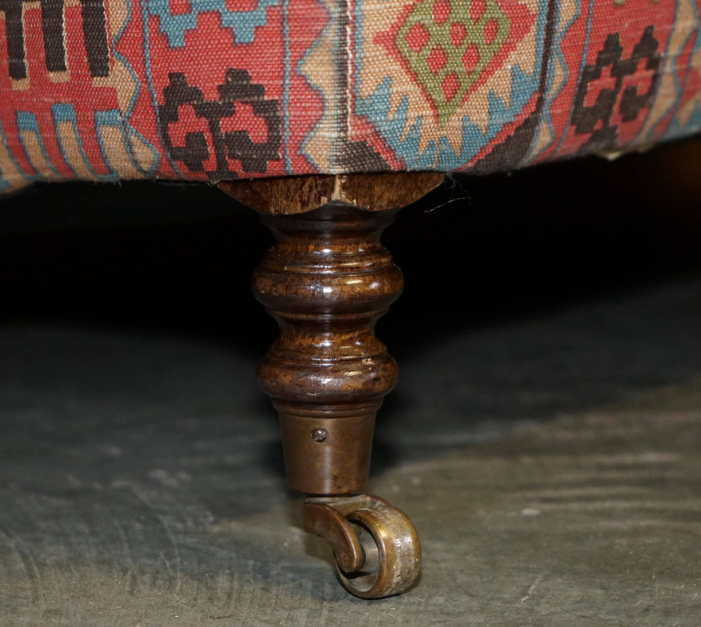Three-seater Kilim vintage sofa by George Smith