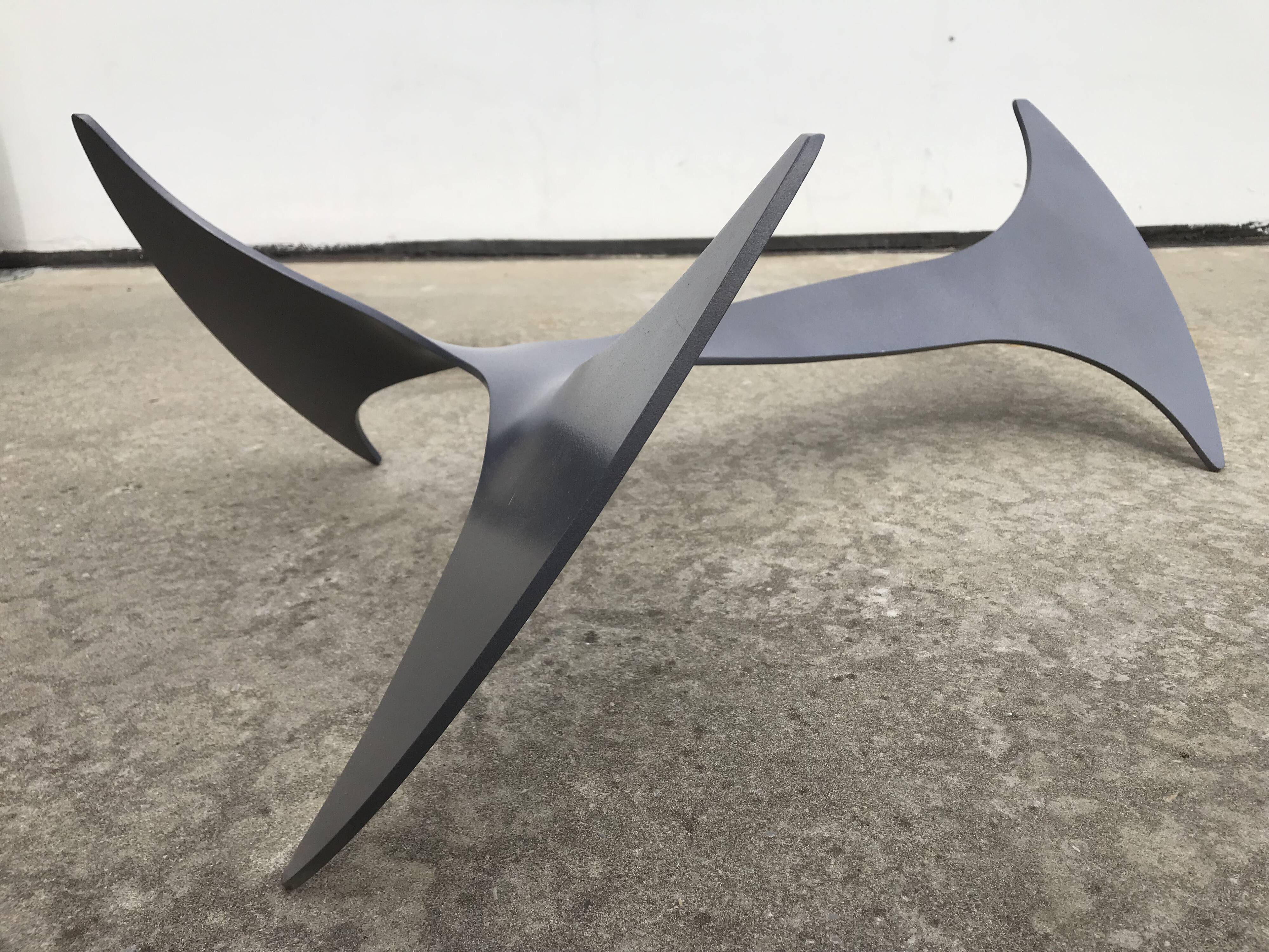 Propeller oval coffee table by Knut Hesterberg 1964