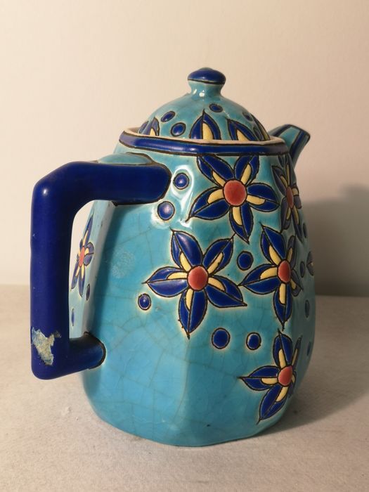 Longwy emaux - 8 pieces coffee service