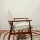 Scandinavian Lounge Chair Bouclè Beige Classic Design