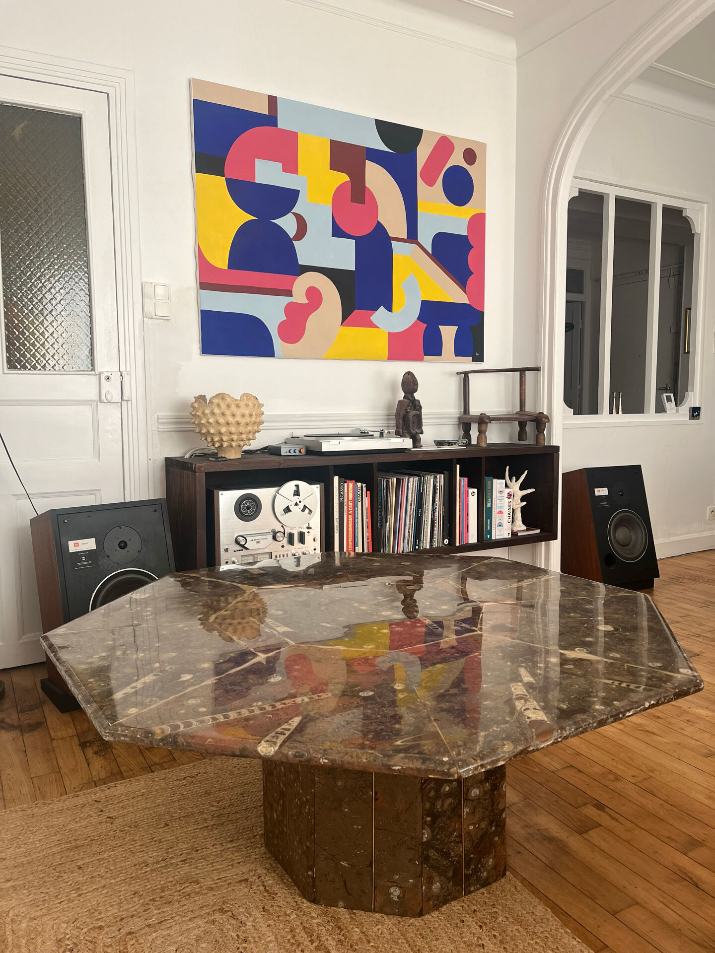 Table basse en marbre