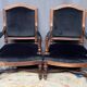 Pair of antique Louis XVI style armchairs. Rosewood.