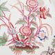 Porcelain dessert plate, Minton Decor 216, pink, Sarreguemines