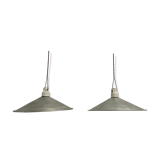Lot 2 industrial suspensions in acier 36 cm