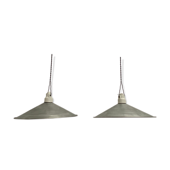 Lot 2 industrial suspensions in acier 36 cm