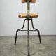 1940s Czechoslovak Industrial Height Adjustable Swivel Workshop Chair