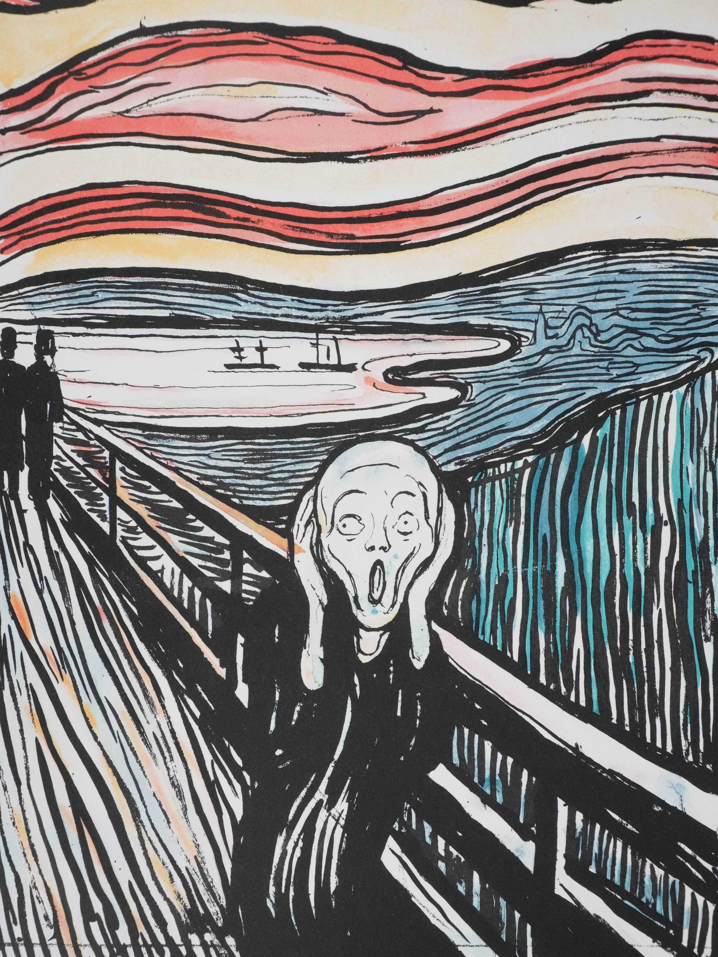 Edvard Munch: The Scream, signed lithograph