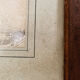 Drawing with lead mine, rider, signed