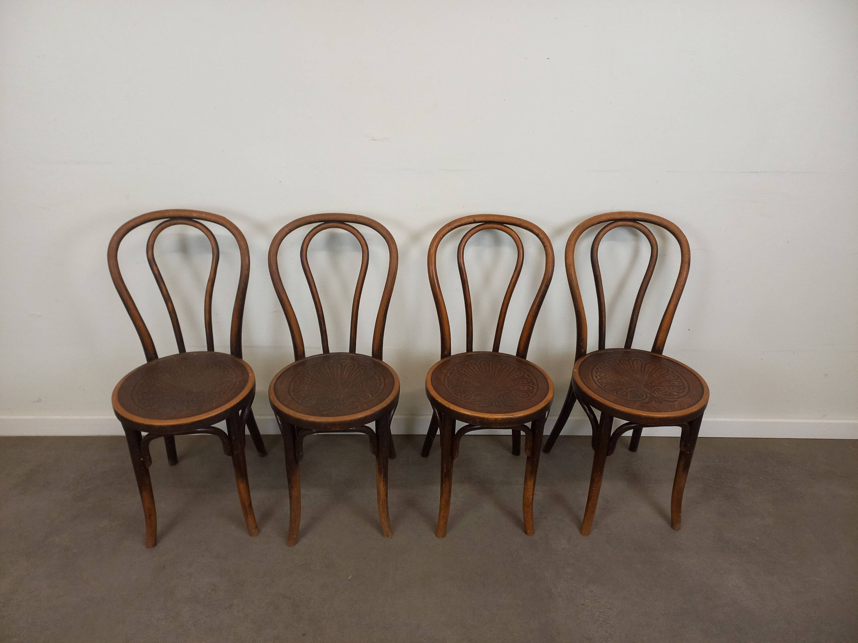 J.Kohn Bentwood Bistro Chairs, Set of 4