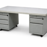 Vintage metal desk from the 1940s/50s.