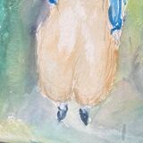 Femme voilée, cadre ancien